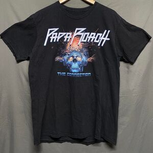 Men's Black and Blue T-shirt